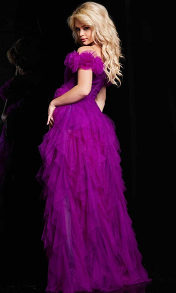Jovani 26312 - Off-Shoulder Glamorous Prom Gown - Prom