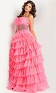 Jovani 26314 - Embellished Waist A-Line Prom Dress - Prom
