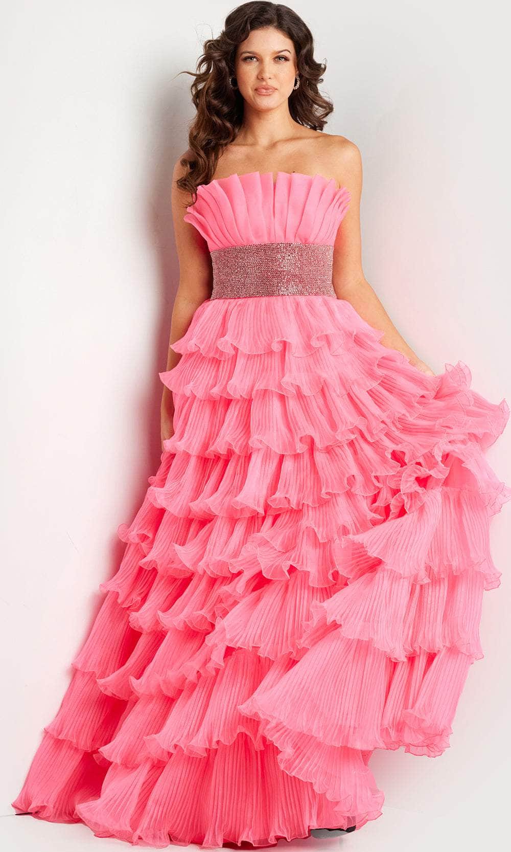 Jovani 26314 - Embellished Waist A-Line Prom Dress - Prom