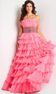 Jovani 26314 - Embellished Waist A-Line Prom Dress - Prom