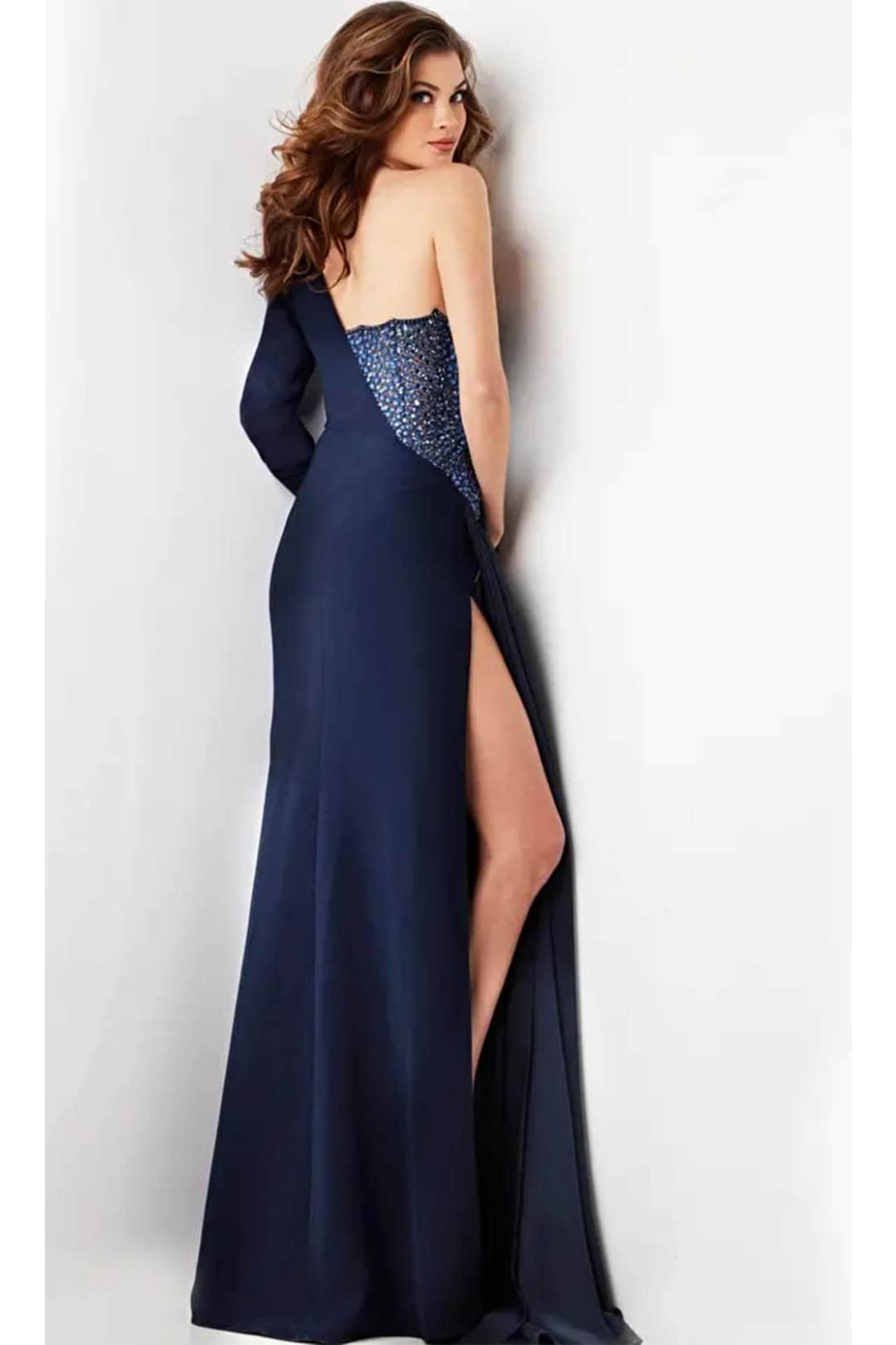 Jovani 26323 - Stunning One-Shoulder Embellished Prom Gown - Prom