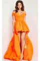 Jovani 27804 - Off-Shoulder Taffeta A-Line Gown - Prom