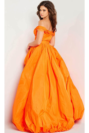 Jovani 27804 - Off-Shoulder Taffeta A-Line Gown - Prom