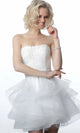Jovani 3099 - Elegant Floral Lace Short Dress