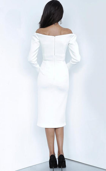 Jovani 3570 - Long Sleeve Dress with Off-Shoulder Design - Prom