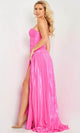Jovani 36461 - Metallic Pleated A-Line Prom Dress - Prom