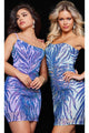Jovani 36577 Embellished One-Shoulder Homecoming Dress - Prom
