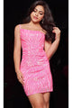 Jovani 36577 Embellished One-Shoulder Homecoming Dress - Prom