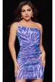 Jovani 36577 Embellished One-Shoulder Homecoming Dress - Prom