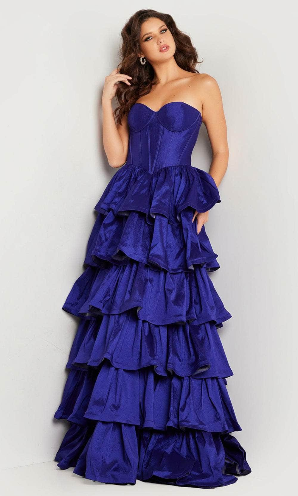 Jovani 36619 - Ruffled Strapless Prom Dress - Prom