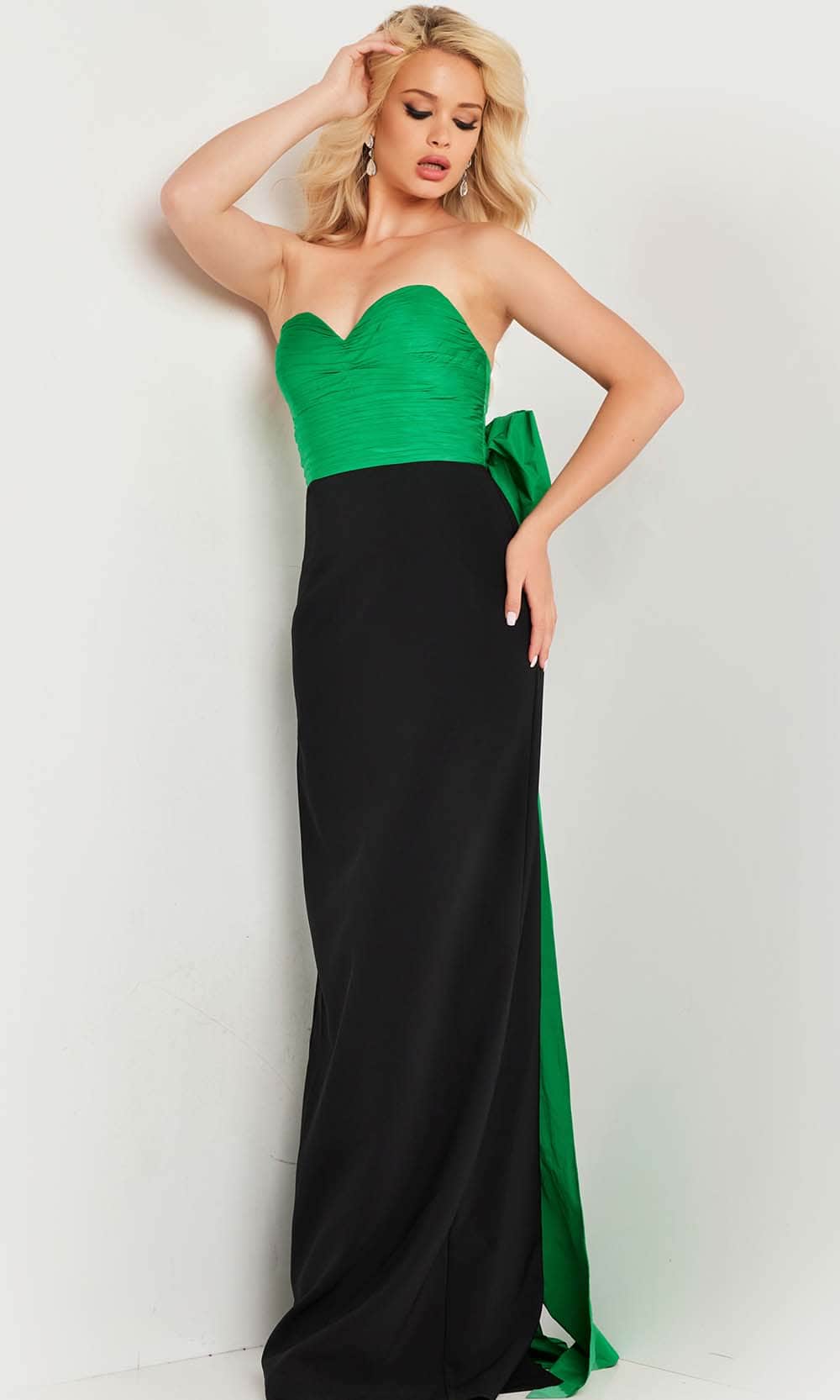 Jovani 36670 - Ruched Strapless Evening Gown - Prom