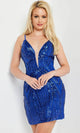 Jovani 36783 - Cocktail Dress with Sequin Pattern - Prom