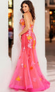 Jovani 36843 Mermaid Gown with Floral Embroidery - Prom
