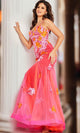 Jovani 36843 Mermaid Gown with Floral Embroidery - Prom