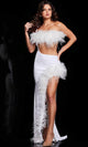 Jovani 36858 Evening Dress with Cutouts and Fringes - Prom