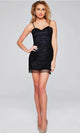 Jovani - 36892 Cocktail Dress with Beaded Net Detail - Prom