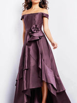 Jovani 37014 - Corset High Low Evening Dress