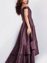 Jovani 37014 - Corset High Low Evening Dress