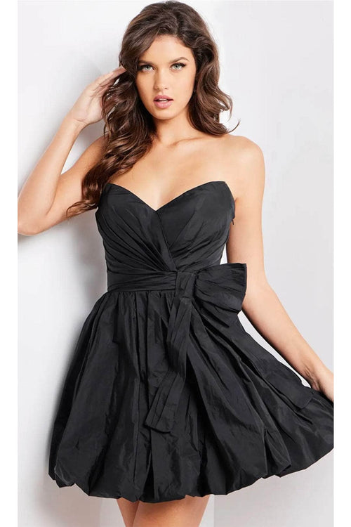Jovani 37016 Strapless Cocktail Dress with Bubble Skirt - Prom