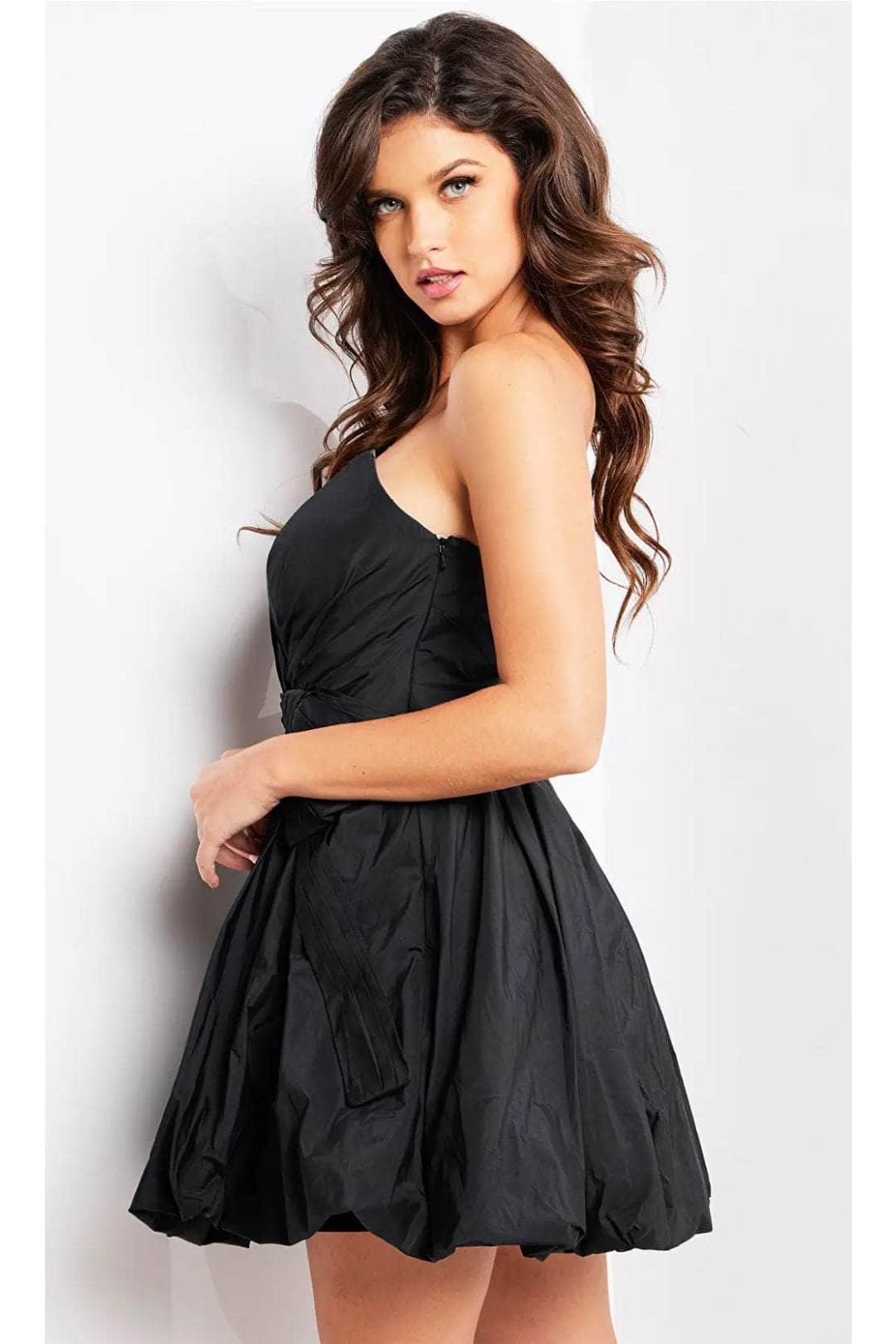 Jovani 37016 Strapless Cocktail Dress with Bubble Skirt - Prom