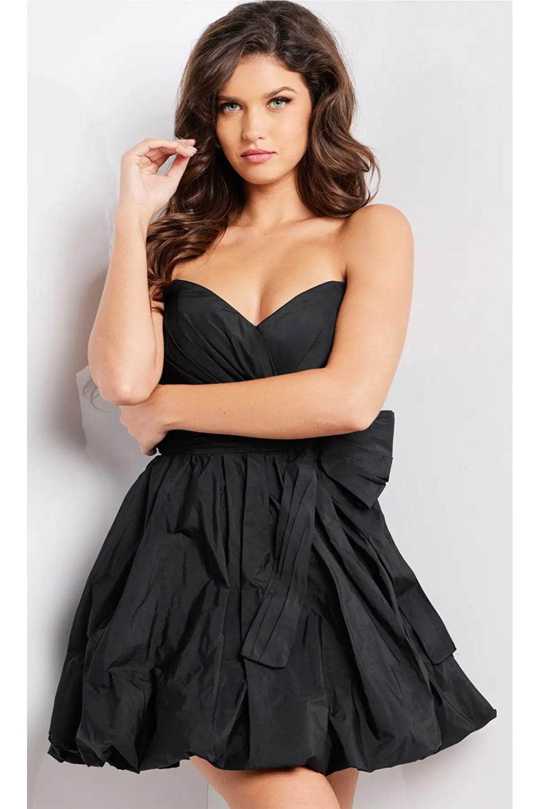 Jovani 37016 Strapless Cocktail Dress with Bubble Skirt - Prom