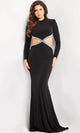 Jovani 37037 - Cut-Out Sheath Prom Gown - Prom