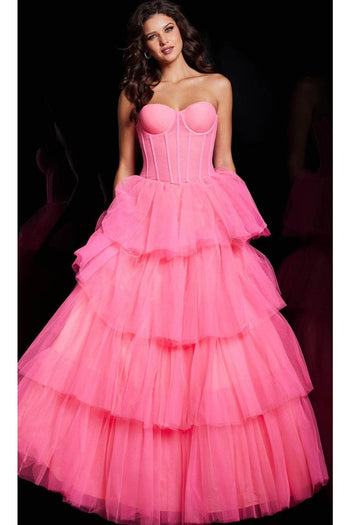 Jovani 37062 - Strapless Corset Ballgown - Prom