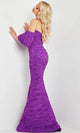 Jovani 37072 - Puff Sleeve Mermaid Evening Dress - Prom