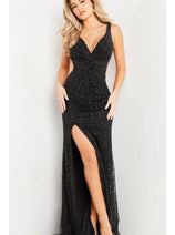 Jovani 37081 - Sleeveless Fitted Bodice Evening Dress