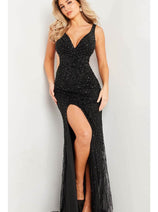 Jovani 37081 - Sleeveless Fitted Bodice Evening Dress