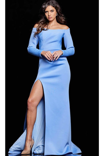 Jovani 37148 - Corset Evening Dress with Slit - Prom