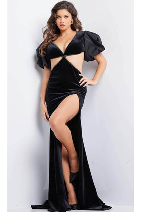 Jovani 37160 - Cut-Out Sheath Prom Dress