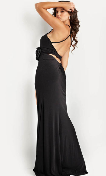 Jovani 37164 - Halter Neck Cutout Prom Dress - Prom