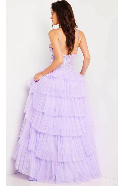 Jovani 37190 - Tiered A-Line Prom Gown - Prom