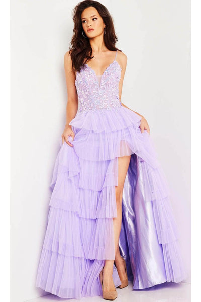 Jovani 37190 - Tiered A-Line Prom Gown - Prom