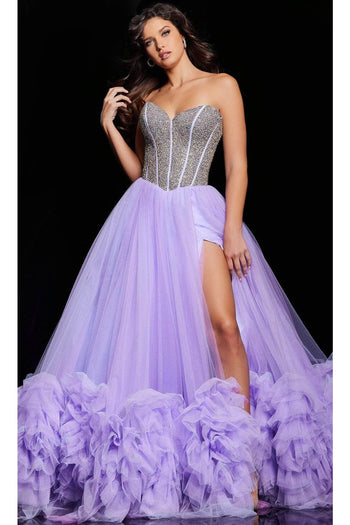 Jovani 37199 - Sweetheart Ballgown with Ruffled Hem - Prom