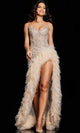 Jovani 37208 - Beaded High Low Evening Dress - Prom