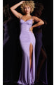 Jovani 37231 - Beaded High Slit Prom Gown - Prom