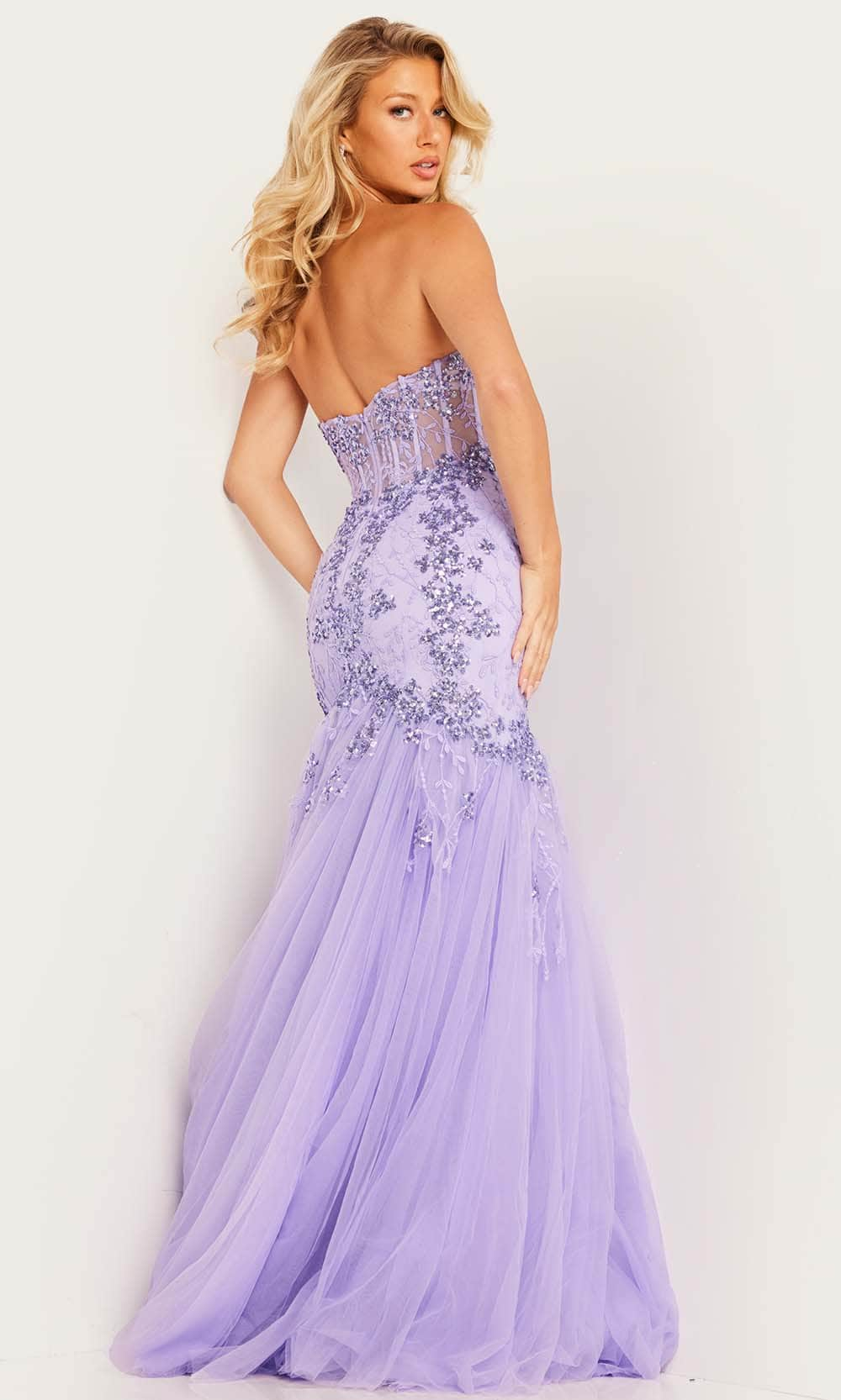 Jovani 37249 - Embellished Mermaid Prom Dress - Prom