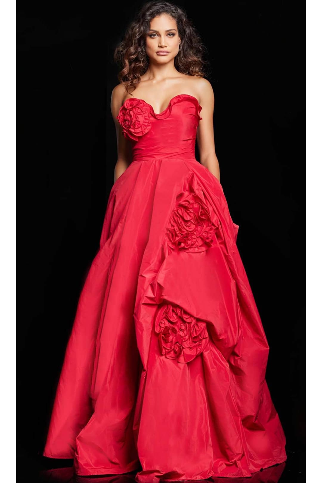 Jovani 37266 - Strapless Ruffle Ballgown - Prom