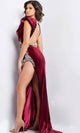 Jovani 37341 - Velvet Prom Gown with Cap Sleeves - Prom