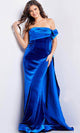 Jovani 37390 - Cascade Velvet Evening Gown - Prom