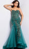 Jovani 37412 - Trumpet Evening Dress with Corset Design - Prom