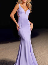 Jovani 37430 - Ruffled Back Prom Gown