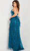 Jovani 37435 - Prom Gown with Feathered Skirt - Prom