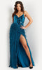 Jovani 37435 - Prom Gown with Feathered Skirt - Prom