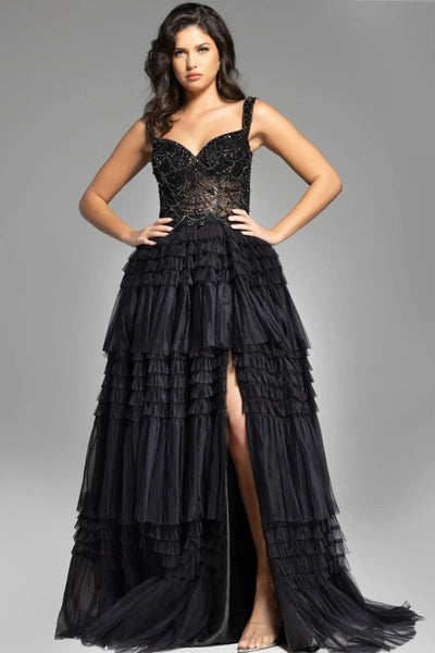 Jovani 37438 - Sleeveless Ruffled Ballgown - Prom