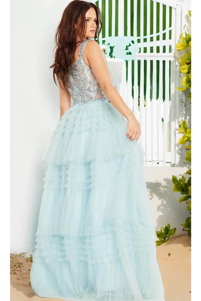 Jovani 37438 - Sleeveless Ruffled Ballgown - Prom