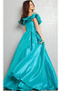 Jovani 37476 - Ruffled Off Shoulder Ballgown - Prom