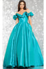 Jovani 37476 - Ruffled Off Shoulder Ballgown - Prom